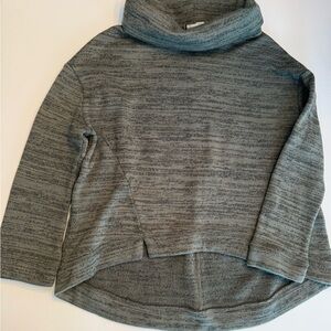 Women's Green Turtleneck Cowlneck Sweater